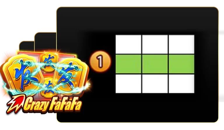 เพลย์ไลน์การชนะรางวัลในเกม Crazy FAFAFA