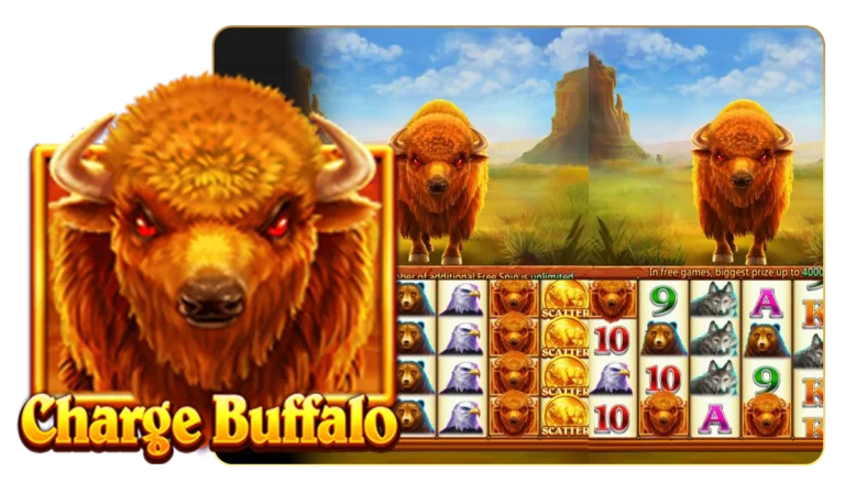 รูปแบบตัวเกมสล็อตออนไลน์ ChargeBuffalo