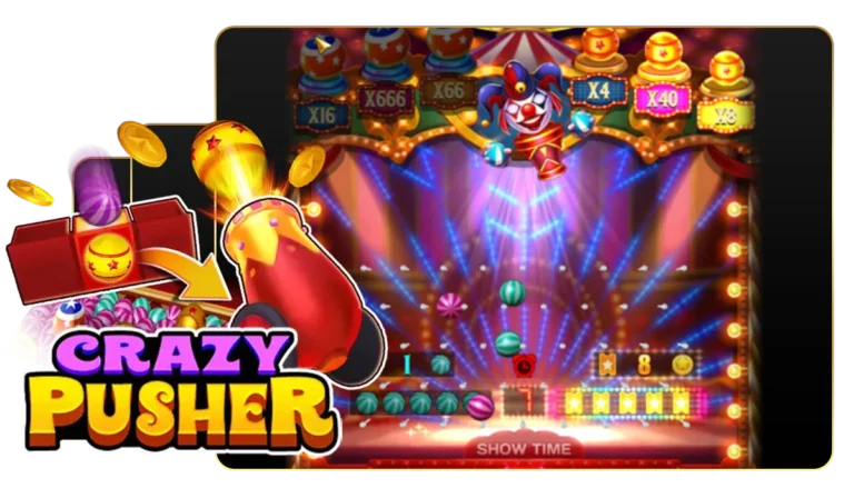 คุณสมบัติในเกม CrazyPusher