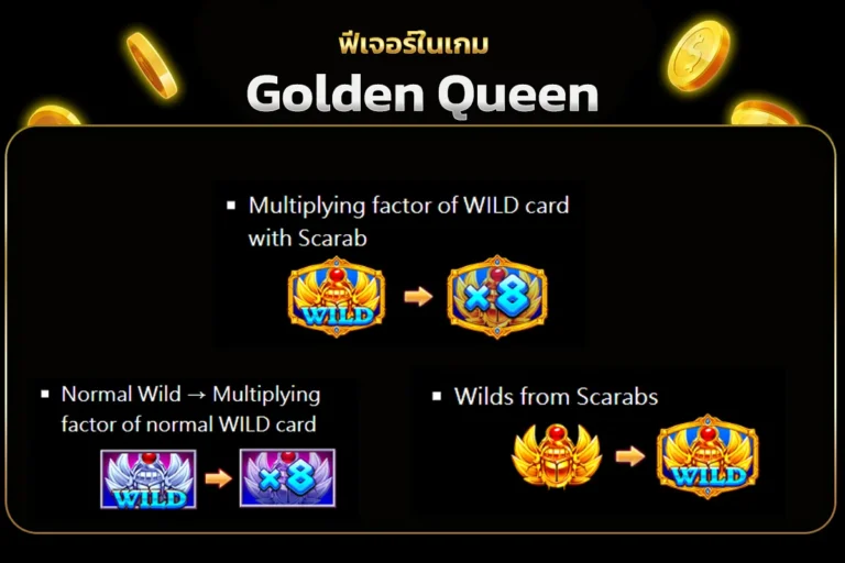 ฟีเจอร์เกมGOLDEN QUEEN